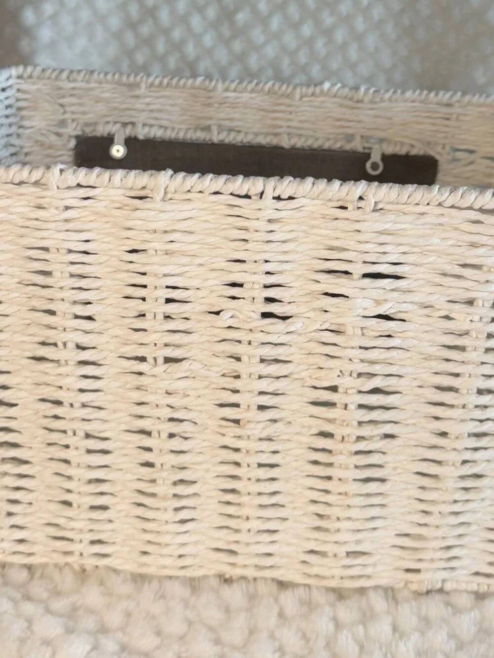 Home Sweet Home White Basket